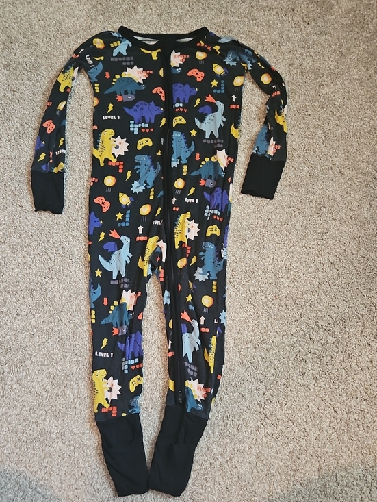 Little Sleepies Other - Little Sleepies Next Level Dinos Zippy 18-24M Bamboo Convertible Sleeper